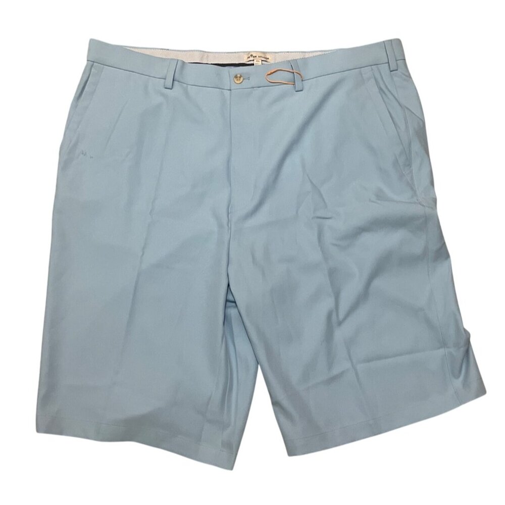 Peter Millar Mens Blue Polyester Dress Shorts 42L Made In Thailand